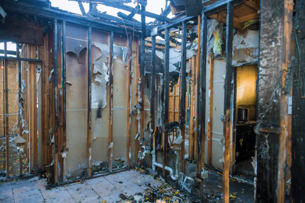 Professional Soot Cleanup technician working in Denton, TX